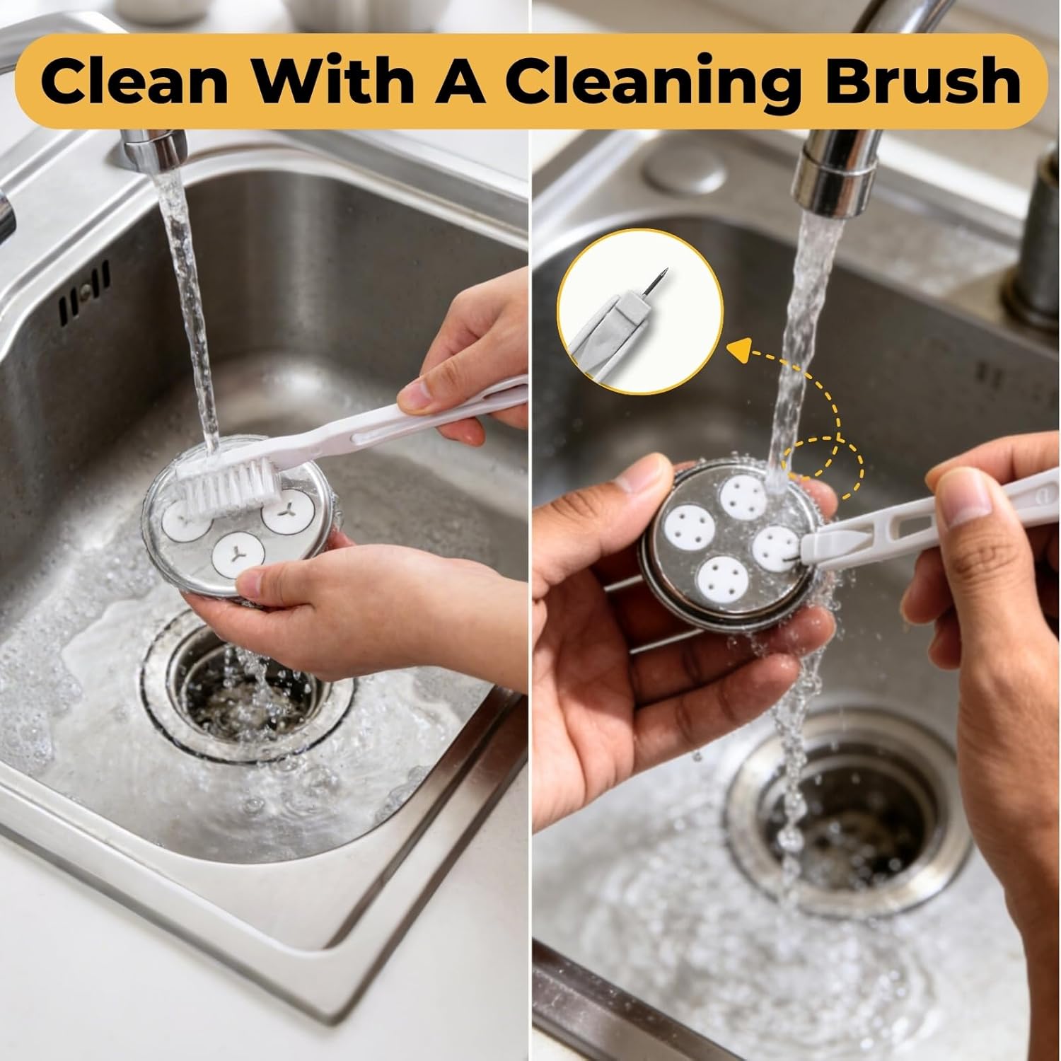 5-in-1 Durable Pasta Press Attachment Compatible with KitchenAid Stand Mixer, Pasta Extruder with 5 Interchangeable Plates and Brush | Makes Spaghetti, Bucatini, Fusilli, and Macaroni