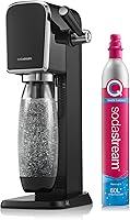 Vista 1 de SodaStream Máquina de agua con gas Art (negro) con CO2 y botella apta para lavavajillas