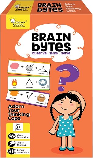 Clever Cubes Brain Bytes | Learning Toys | Educational Games | Toys for Kids 2 to 5 Years | Best Birthday Gift for Boys an...