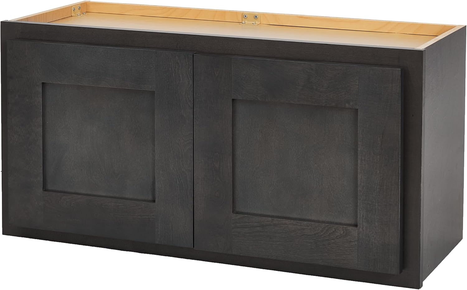 Madison Gray Shaker Kitchen Wall Cabinet, 30 in. W x 12 in. H x 12 in. D, Ready to Assemble