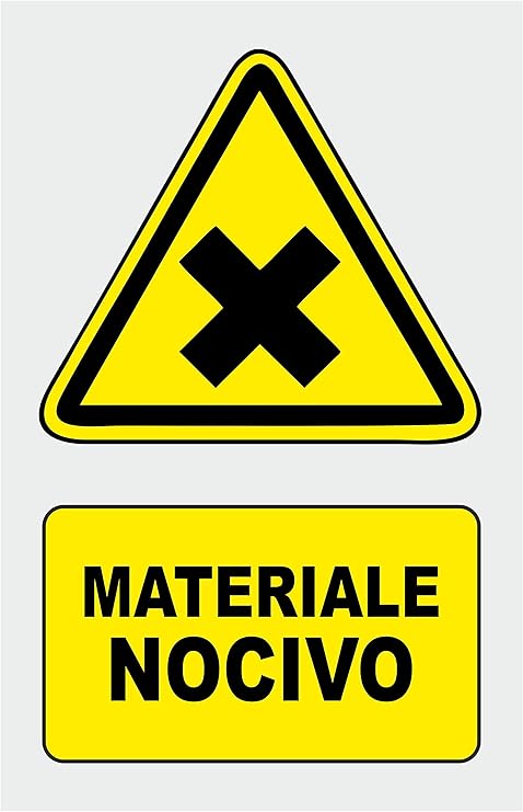 Cartello Segnaletico 'Pericolo Di Morte' - Adesivo In Vinile + Pannello Forex 20x31 Cm Con Fori, Per Esterni E Interni