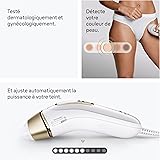 Braun Epilateur Lumiere Pulsee Silk·expert Pro 5 PL5311, Blanc et Or – Alternative au Laser à Domicile, Filaire, avec Pochette, Rasoir Gillette Venus, 3 Têtes - 6