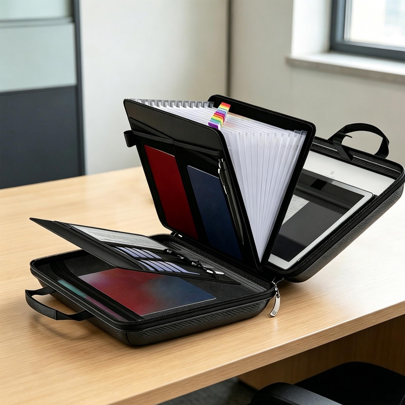 Porte-documents ignifuge avec coque rigide A4 multicouche