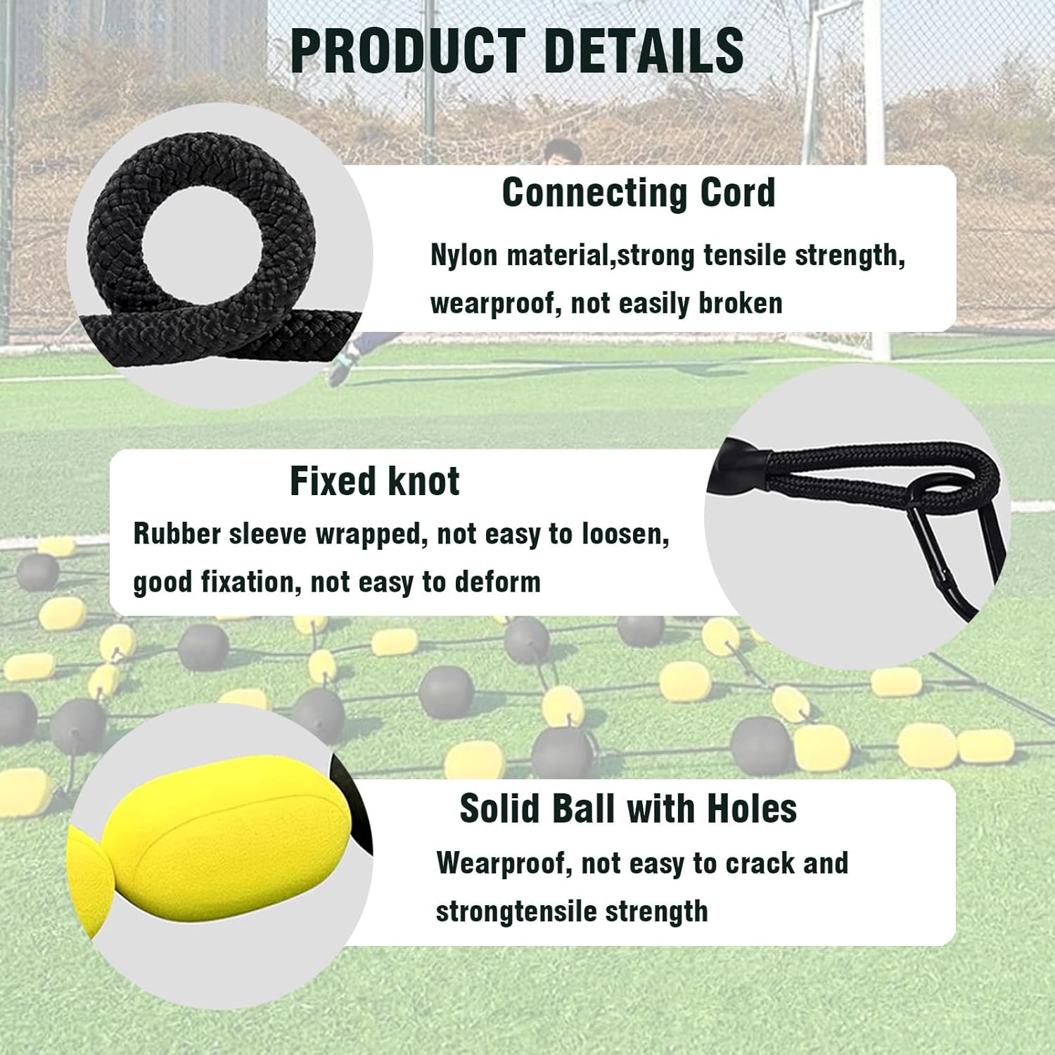 Single Line Deflector Soccer Goalkeeper Trainer Goalkeeper Deflection Equipment Soccer Training Equipment for Reflex (2 * 1.6m)