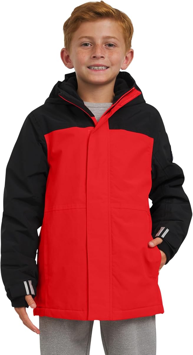 Lands' End Boys' Squall Waterproof Fleece Lined Insulated Jacket