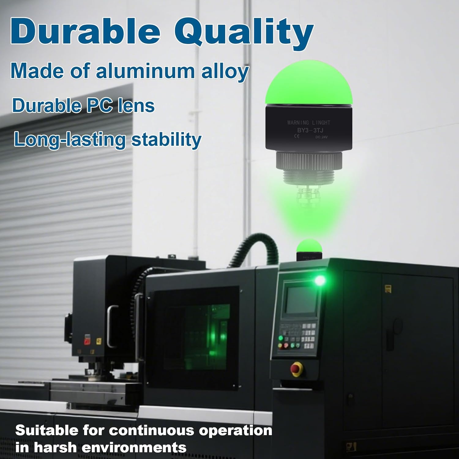 Amazon.co.jp: 警告ランプ シグナルタワーライト 産業用 24V LED マシンシグナルライト 赤・黄・緑3色カラー 視認性 85dBブザーを搭載  折り畳み式 工作機械 シグナルタワー用 サウンド ライト : 産業・研究開発用品 24V工業用警告灯ブザー付き、DC 3色1層LEDシグナルタワーインジケーター、機械安全のための連続可聴&amp;視覚アラート