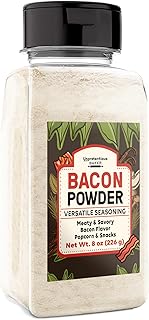 Unpretentious Bacon Powder, 8 oz, Versatile Seasoning, Meaty & Savory, Bacon Flavoring
