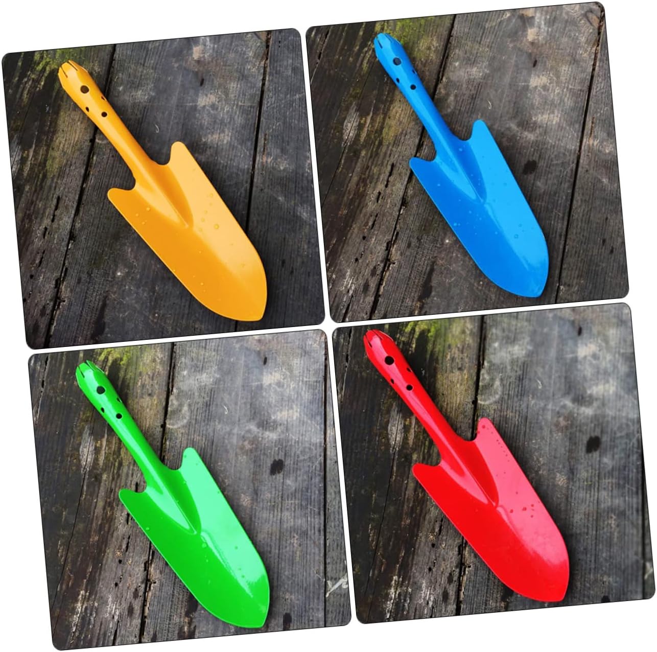 5pcs Gardening Shovel Lightweight Metal Hand Tools for Planting Digging and Transplanting Red Blue Yellow Green and Pink Durable and Compact Garden Equipment
