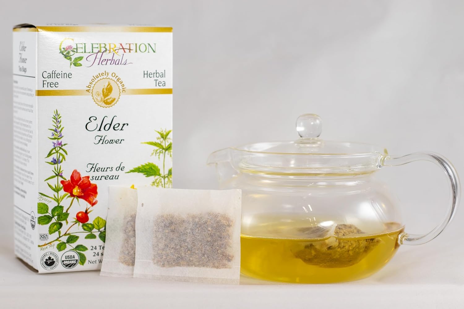 Celebration+Herbals+Organic+Elder+Flower+Tea+Bags+24+Count - Image 3