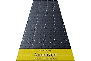 Commercial Grade 4" x 120" Anodized Black Aluminum Diamond Plate Sheet