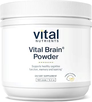 Vital Nutrients Vital Brain Powder, Lemon, 150g
