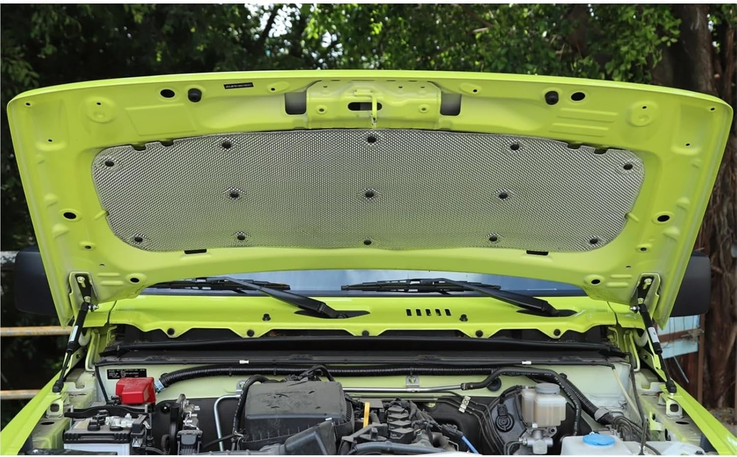 Sound Heat Insulation Cotton Car Engine Hood Heat Insulation Sound Deadener Pad Compatible For Suzuki Jimny JB64 JB74 2019-2023 Accessories