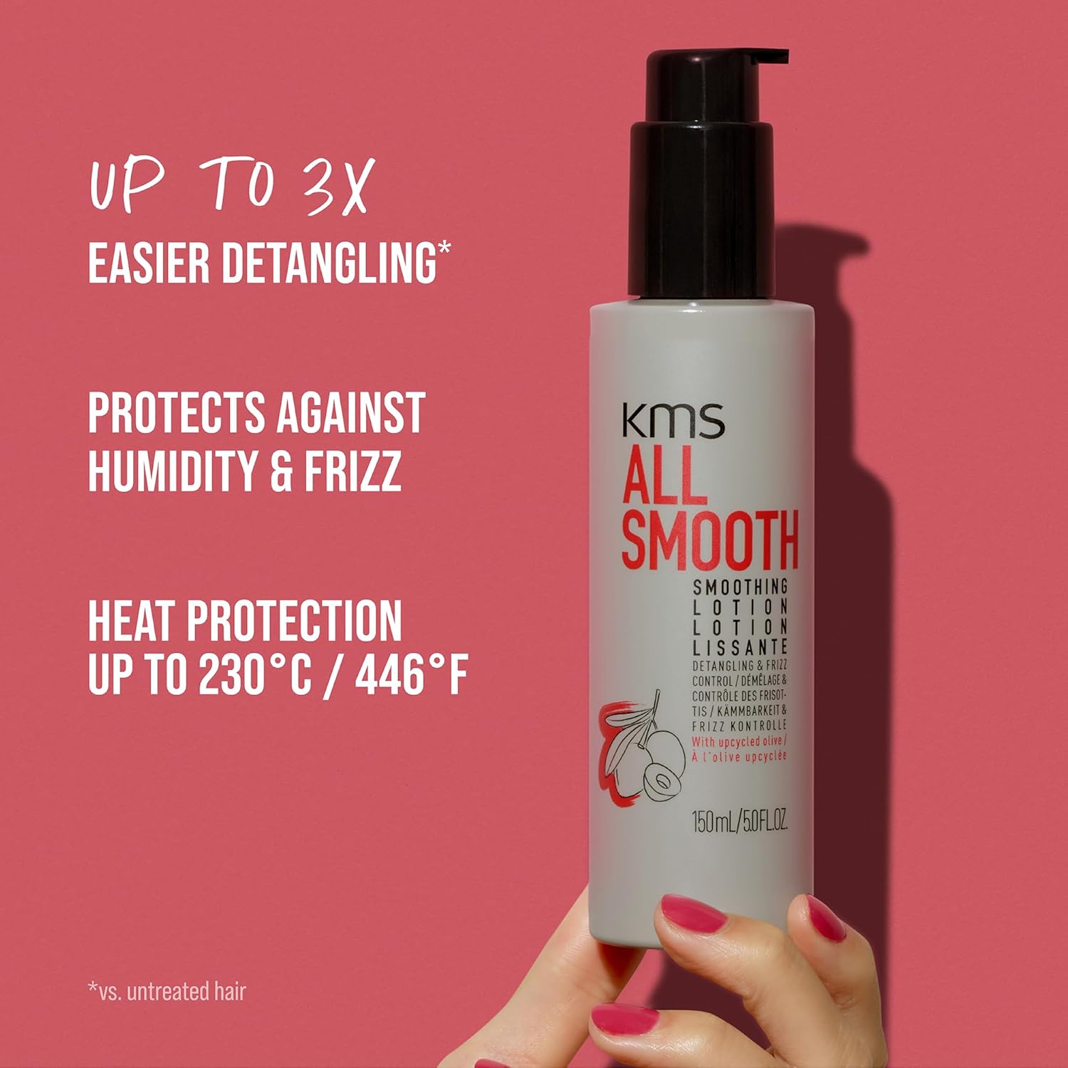 AllSmooth Smoothing Lotion, Lightweight Leave-In for Fine to Thick Hair, 150ml