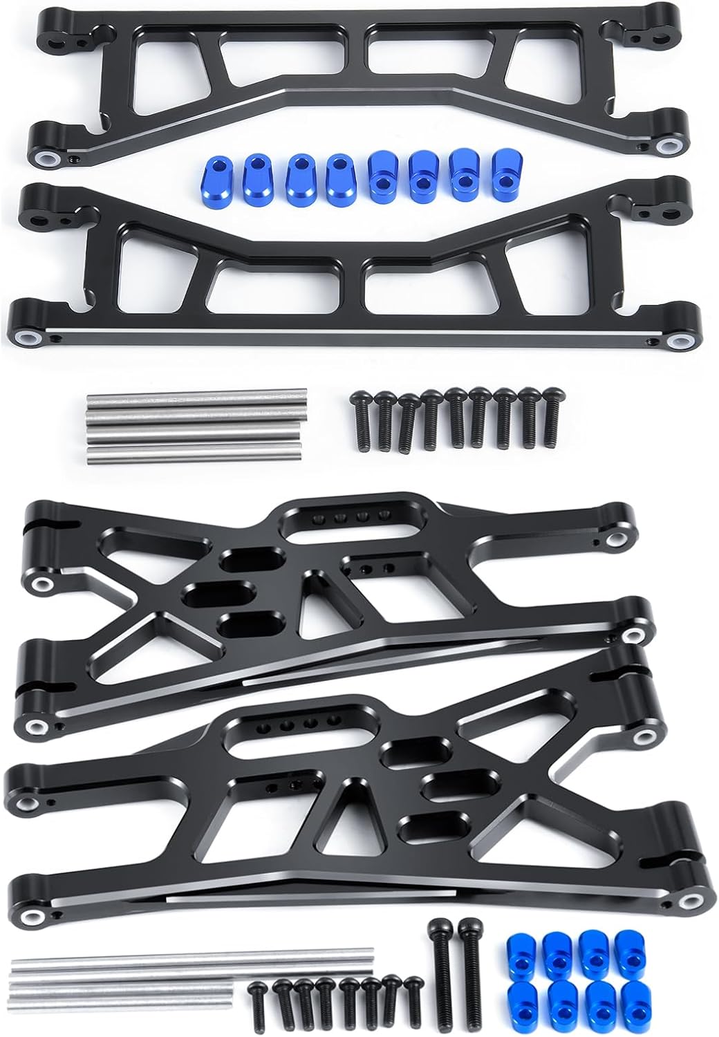 Aluminum Alloy Front or Rear Suspension Upper/Lower Arms Upgrade Parts for 1/5 Tra-xxas X-MAXX XMAXX RC Car Buggy (Lower Arms)