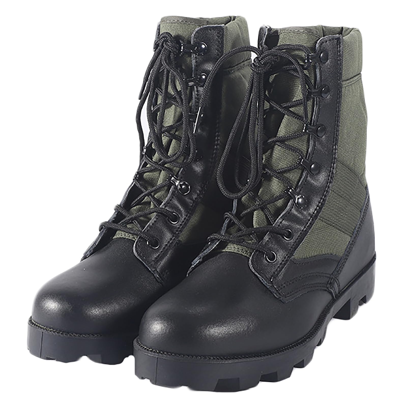 Kinroco Men's Green Military Tactical Combat Boots Outdoor Hiking Trekking Jungle Work Shoes(Size:39 Eu,Color:green)