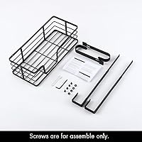 Vista 9 de KES HIR500B-BK - Soporte para tabla de planchar sobre la puerta, soporte para tabla de planchar en forma de T, soporte de hierro para 1 3/4 puertas