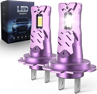 Onraying Ampoule H7 Led 36000lm, 130W 800% Luminosité H7 Led Phares, Blanc Froid 6500k, IP68, Compatibilité à 99%, DuréE De Vie De 90000 Heures, Remplacement Des HalogèNes, Plug-N-Play, 2 Pièces