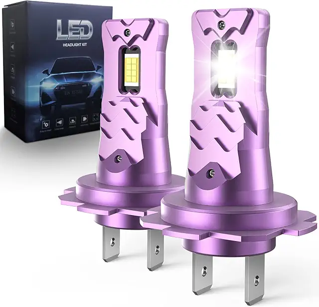 H7 LED Bulb - 36000 Lumens, 6500K Cold White, IP68 Waterproof, 90000 Hours Life