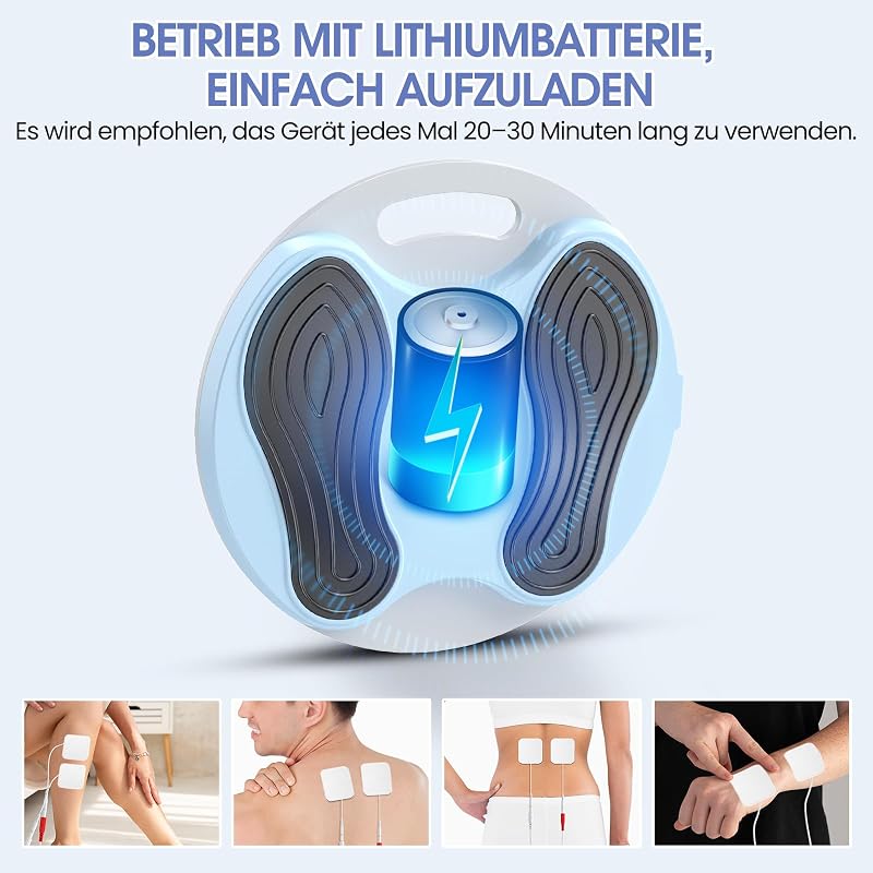Wilwish EMS lábmasszírozó vérkeringés stimulátor USB töltéssel