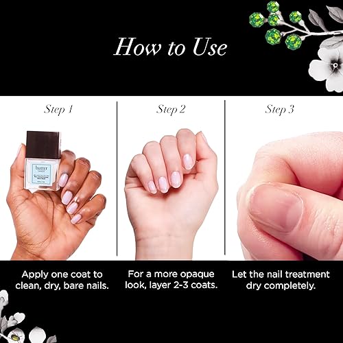 Miniatura 5 de butter LONDON Fortalecedor de uñas para uñas dañadas, suaviza el amarillo - Endurecedor de uñas y esmalte fortalecedor exfolia, ilumina y rejuvenece