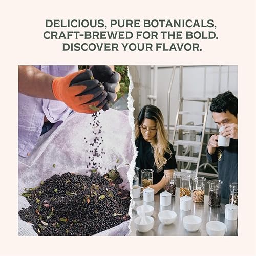 Miniatura 5 de Rishi Tea Black Lemon Sparkling Botanicals - Agua con gas, orgánica, sin azúcar, cero azúcar añadida, con cafeína, plantas reales, 12 onzas (paquete