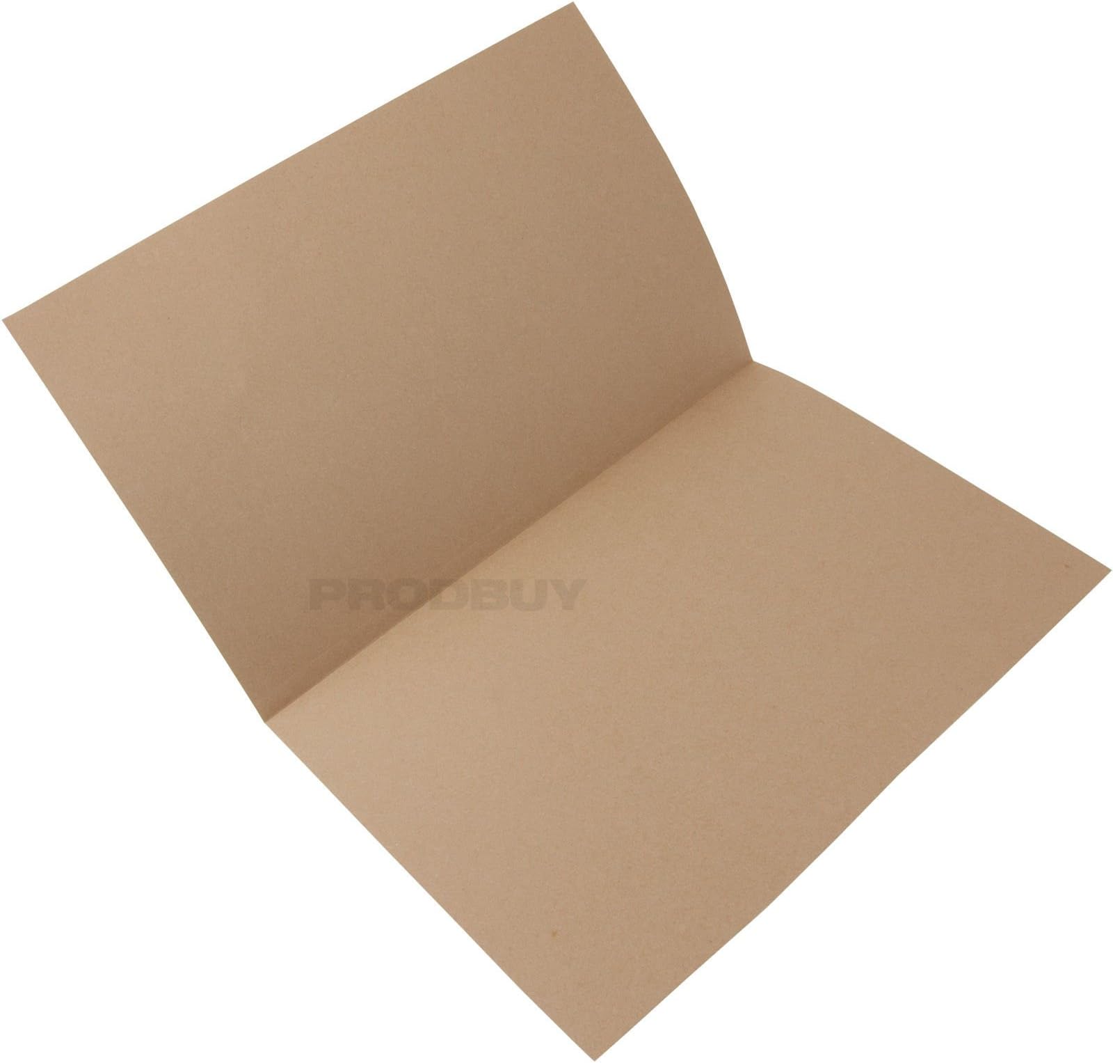 [50 Pack] Manilla Economy Foolscap Square Cut Folders 170gsm Paper A4 Document File