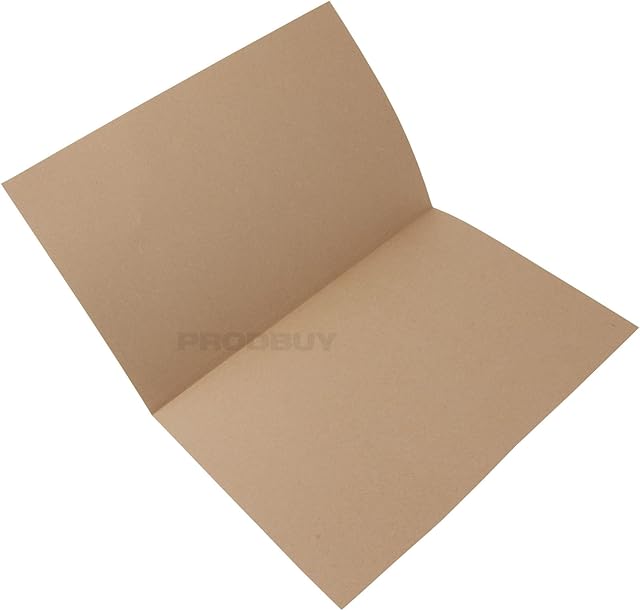 [100 Pack] Manilla Economy Foolscap Square Cut Folders 170gsm Paper A4 Document File