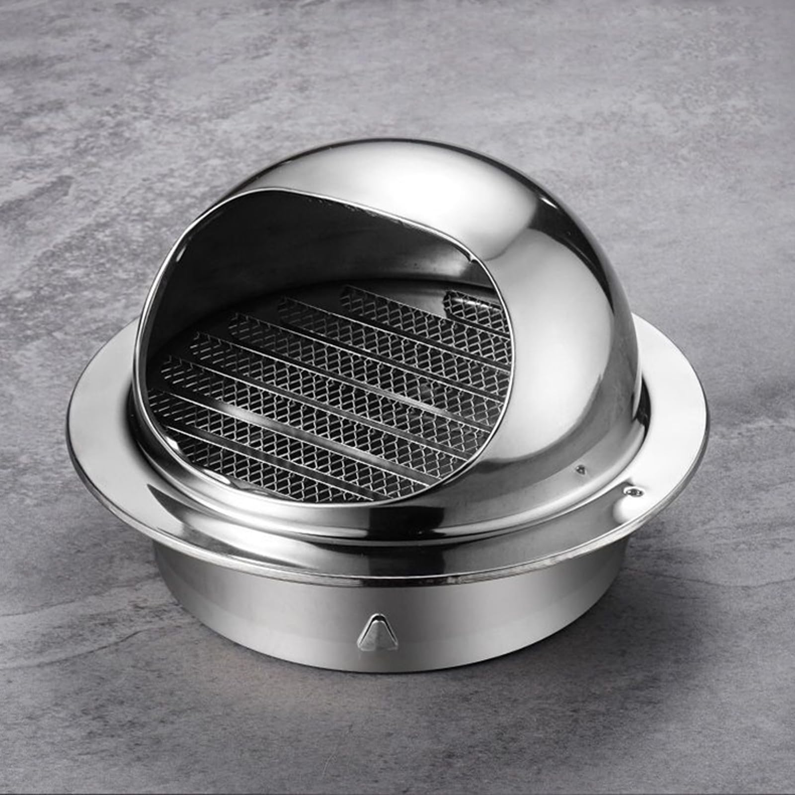 WOTZOV 304 Stainless Steel Air Vent Cap,Round Wall Vent Outlet Cover,Range Hood Exhaust Pipe Chimney Rain Cap,Bird Guard Anti-Downdraught Fits,50-300Mm,External Wall Ventilation，170mm/6.7in