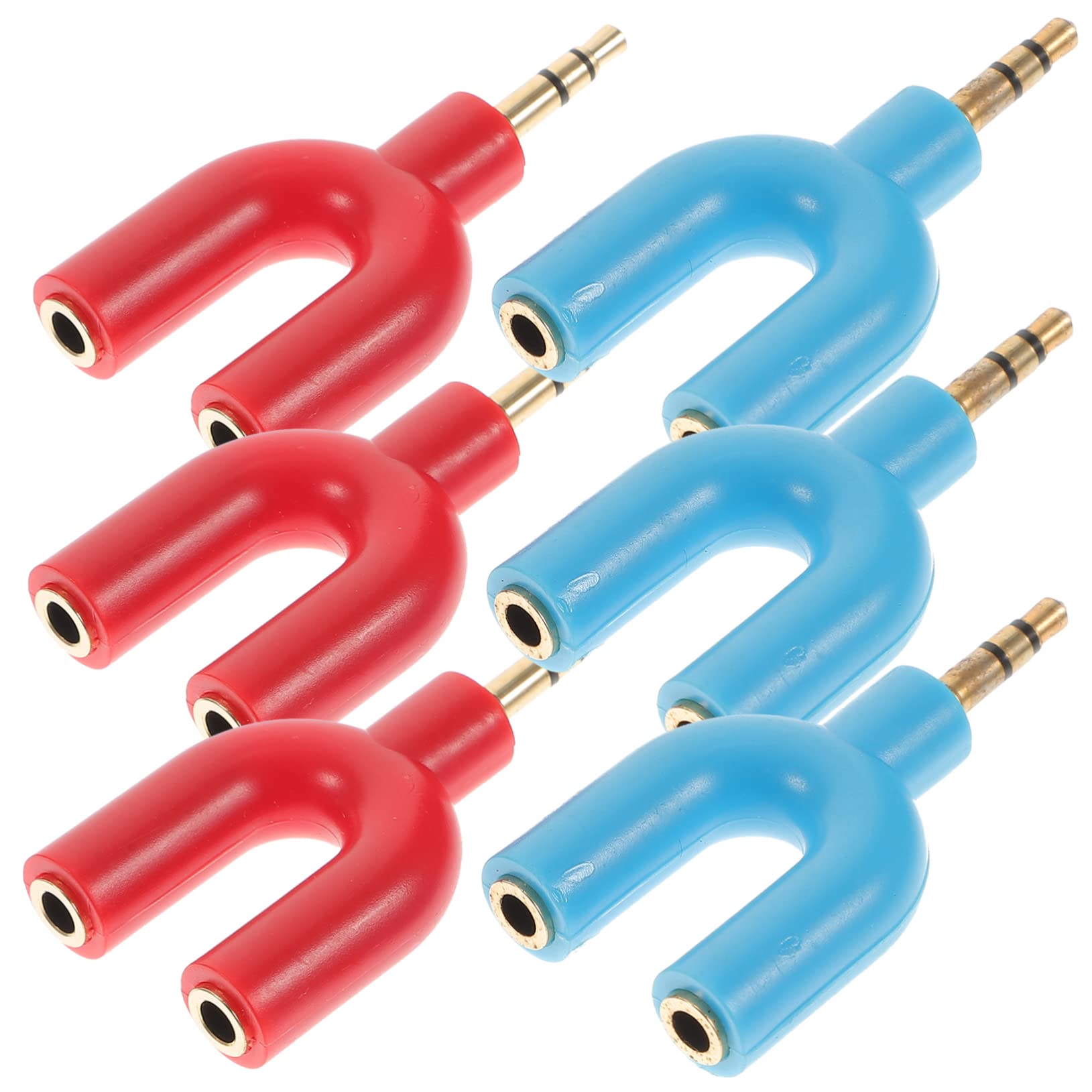 30pezzi Adattatore Splitter Audio Auricolari Per Dispositivi Facile Usare e Portatile
