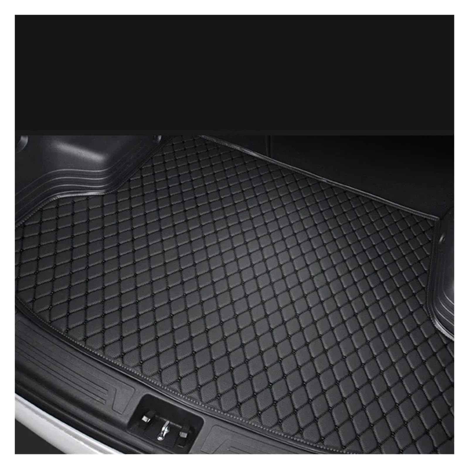 Protector Maletero para Peugeot 2008 2020-2022 Bandeja Trasera Maletero Forro, Almohadillas Carga Productos Protección Esteras Coche Prueba Polvo(Black with Black)