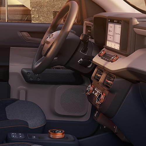 Miniatura 4 de 6 piezas para Ford Maverick 2022 2023 2024 Accesorios para auto interior de automóvil Consolas centrales de palanca de cambios, perilla de cambio de