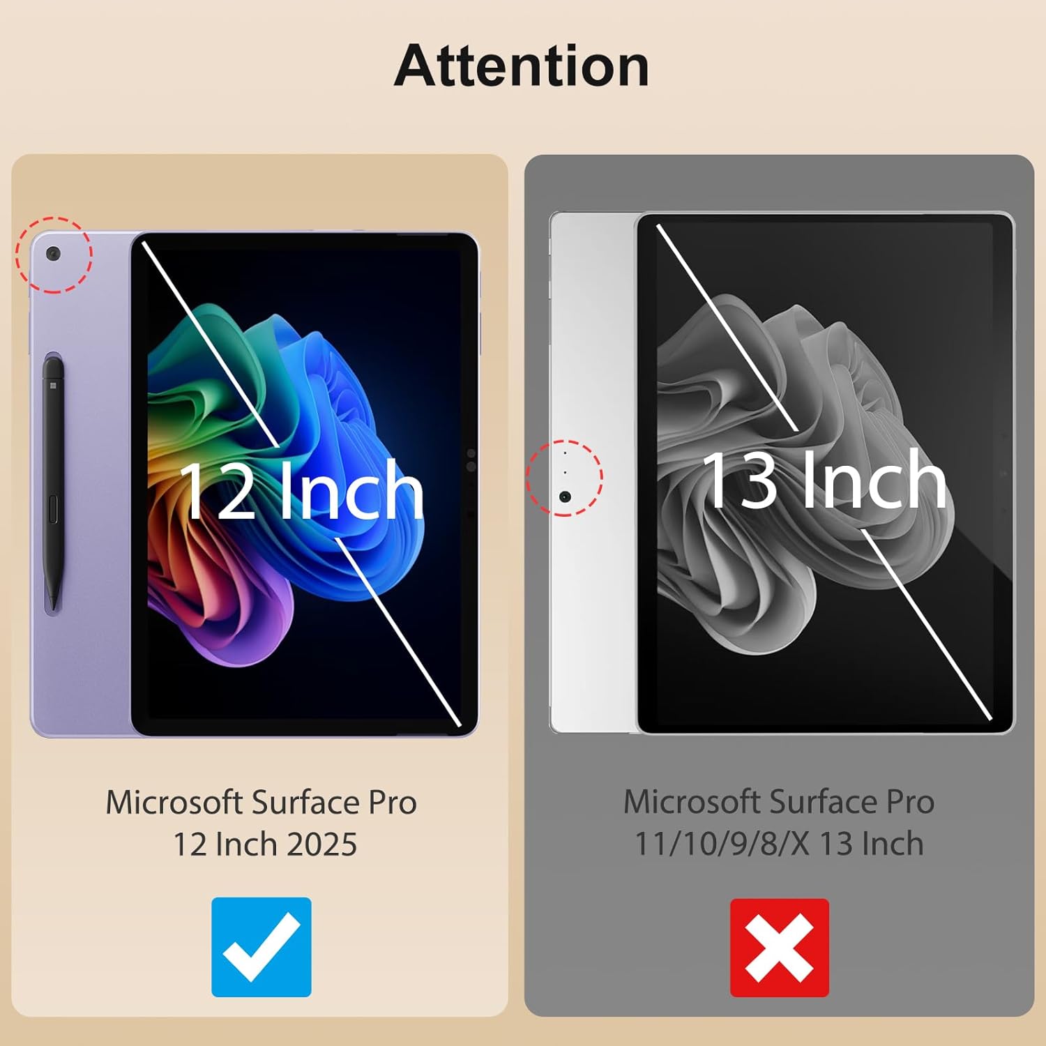 SPARIN Paper Glass Screen Protector for Microsoft Surface Pro 12 Inch 2025 Released, 2 Pack Tempered Glass with Easy Alignment Tool, Matte Anti-Glare, Write Like on Paper, Surface Pen Support