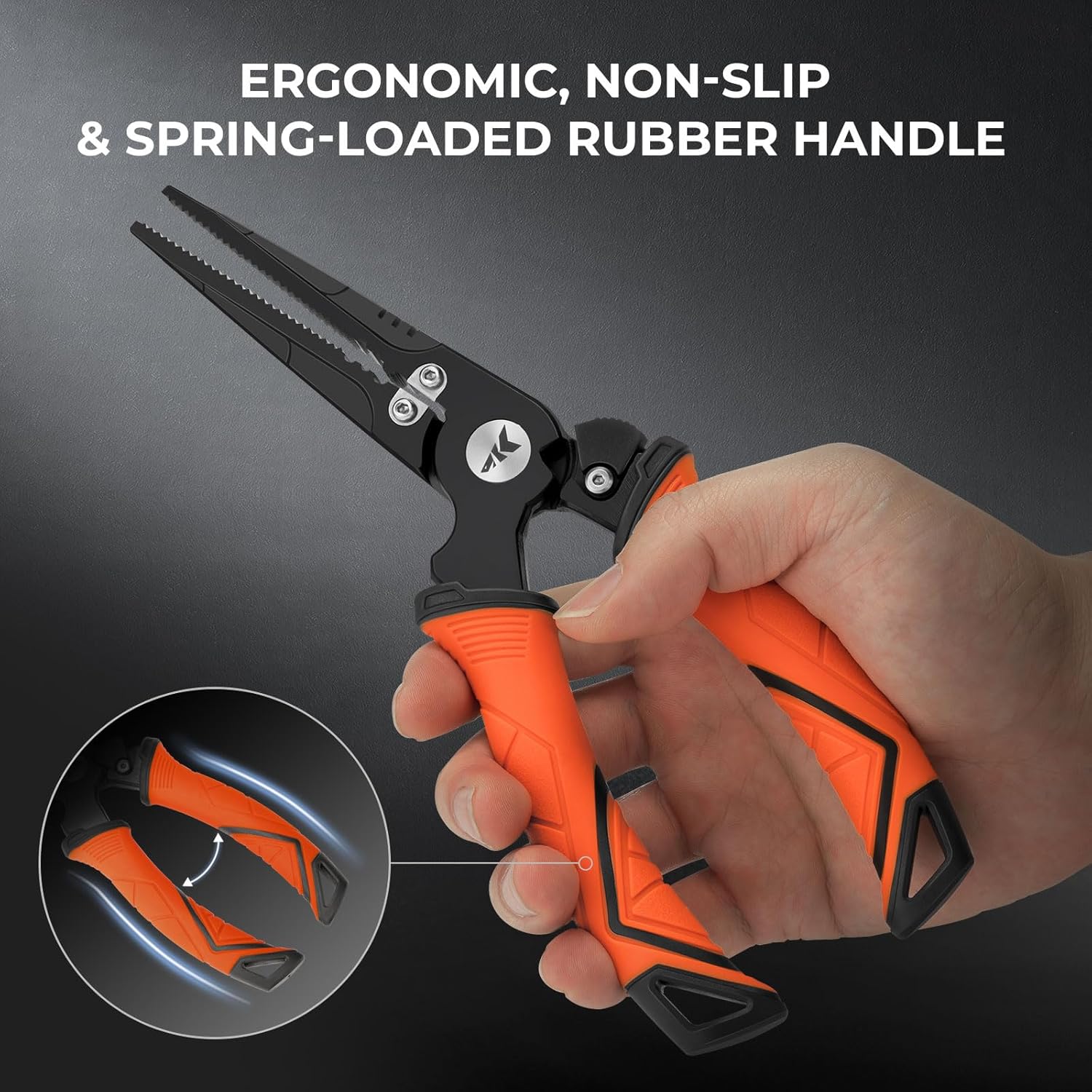 KastKing Paradox Fishing Pliers, Angled Fish Lip Gripper, Saltwater Resistant 420 Stainless Steel Fishing Tools, Fishing Pliers Hook Remover with Ergonomic Handle, Fishing Gifts for Men - Image 7