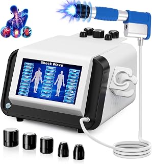 Shockwave Therapy Machine Extracorporeal Shock Wave Therapy Machine Pain Relief for Muscles and Joints, Painless, Non-Invasive No Side Effects, Ideal for Rehab & Gym Home Use