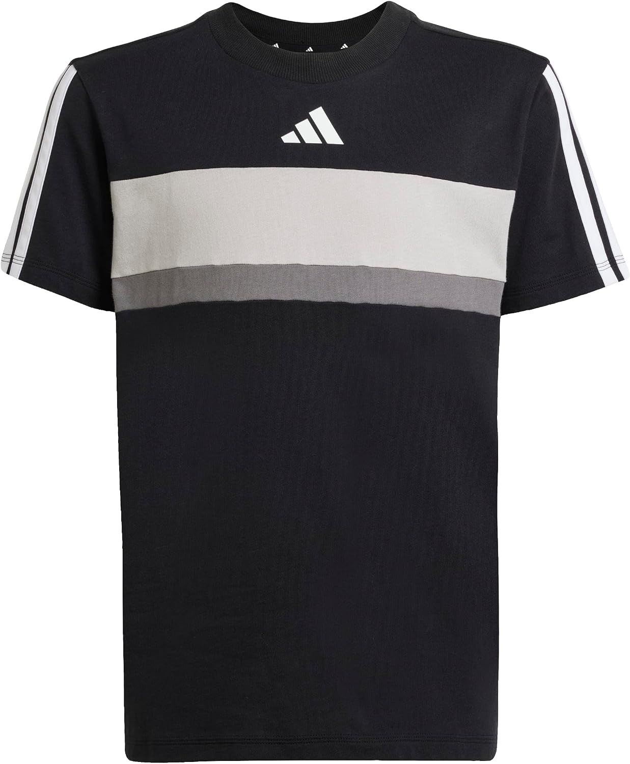 adidas Unisex Kids Seasonal Essentials Tiberio 3-Stripes T-Shirt Kids T-Shirt