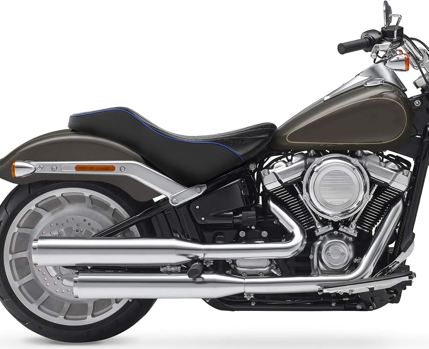 Motorcycle Driver Rider Solo Seat Fit For Heritage Classic FLHC Street Bob FXBB 2018-2023 Softail Standard FXST 2020-2023 Softail Slim FLSL 2018-2021 Deluxe FLDE 2018-2020