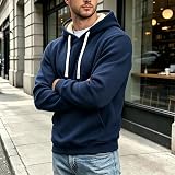 Men’s Sherpa Hoodie Fleece Lined Sweatshirt – product photo 6 of 7