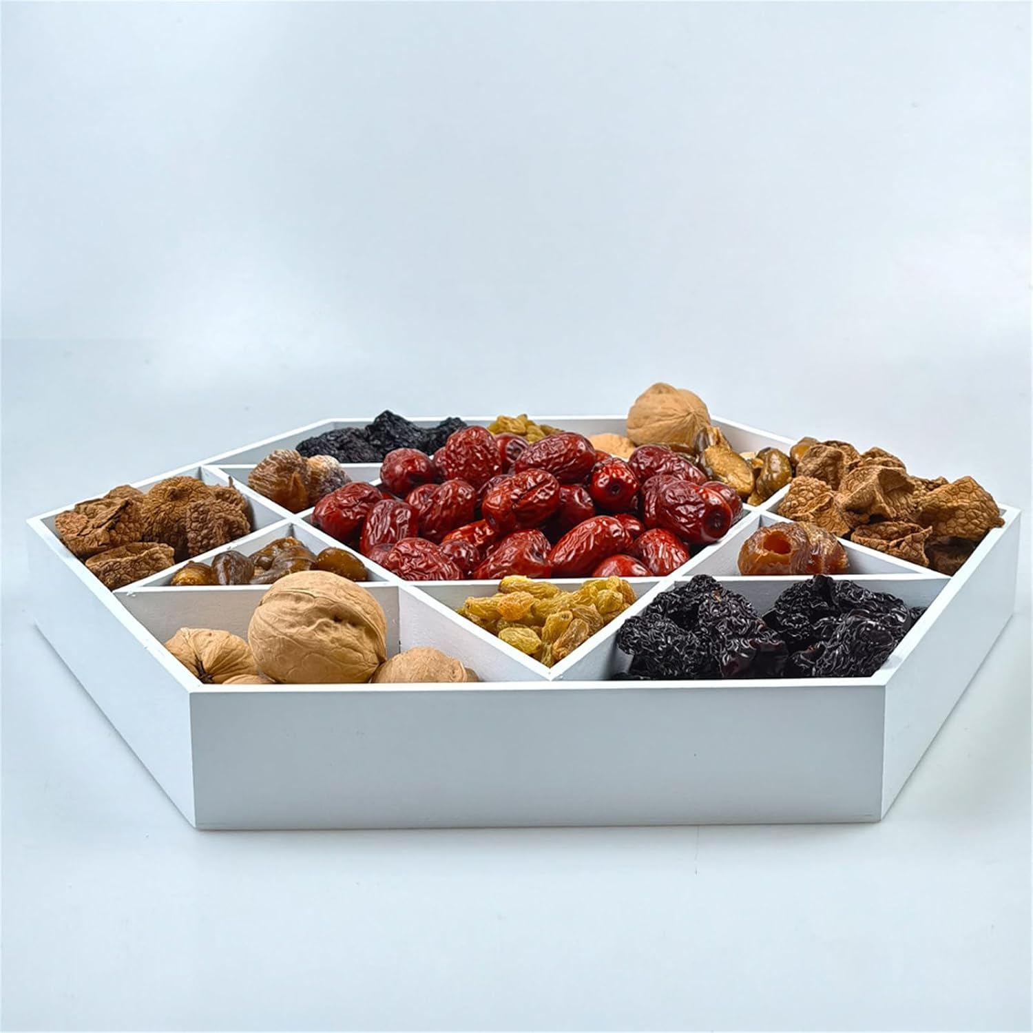 Wooden Tray Exquisite Craftsmanship Fruit Tray Food Serving Tray For Festive Displaying