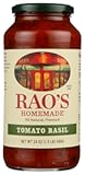 Rao's Homemade Tomato Basil Sauce, 24 oz, Tomato Sauce, All Purpose, Keto Friendly Pasta Sauce, Premium Quality, Tomatoes from Italy and Basil