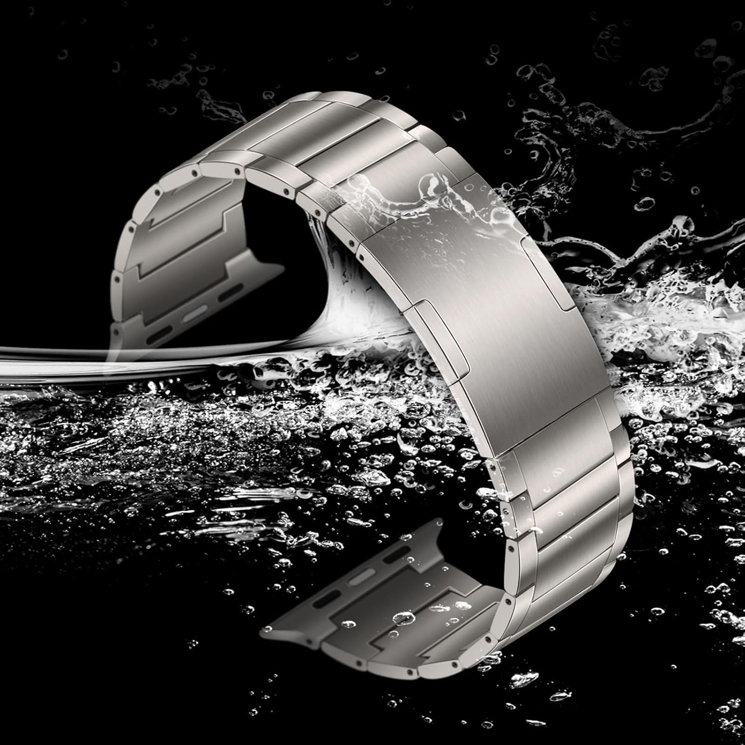 Dhwazz Band for Apple Watch Ultra 3 2 1 49mm, Titanium Metal Bands Original Buckle Strap for iWatch Series 11 10 46mm / SE 3 2 1 44mm / Series 9 8 7 45mm - Image 5