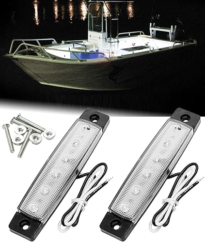 Shangyuan - Tira de luces LED marinas, tira de luces de cortesía, iluminación led marina, luces de cortesía para barco, tira de luces de 12 voltios,