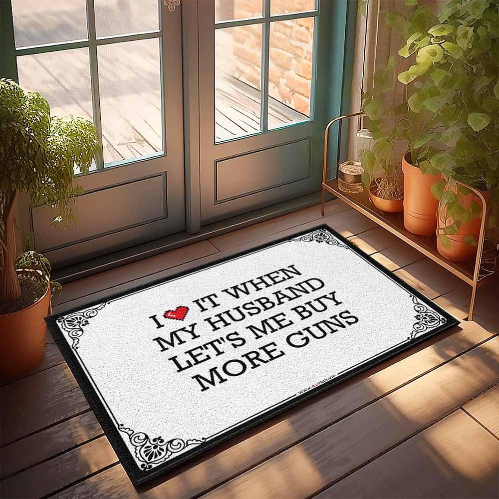 Tapis de bienvenue personnalisé humour et déco d'entrée originale pour maison