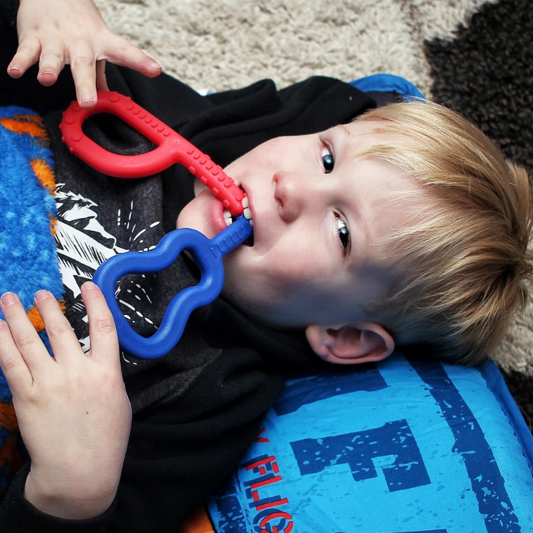 ARK Grabber Standard en lisse ou texturé avec facilité d'utilisation pour les enfants grâce à sa forme en anneau, avec instructions ATC (français non garanti), fonction motrice de la mâchoire