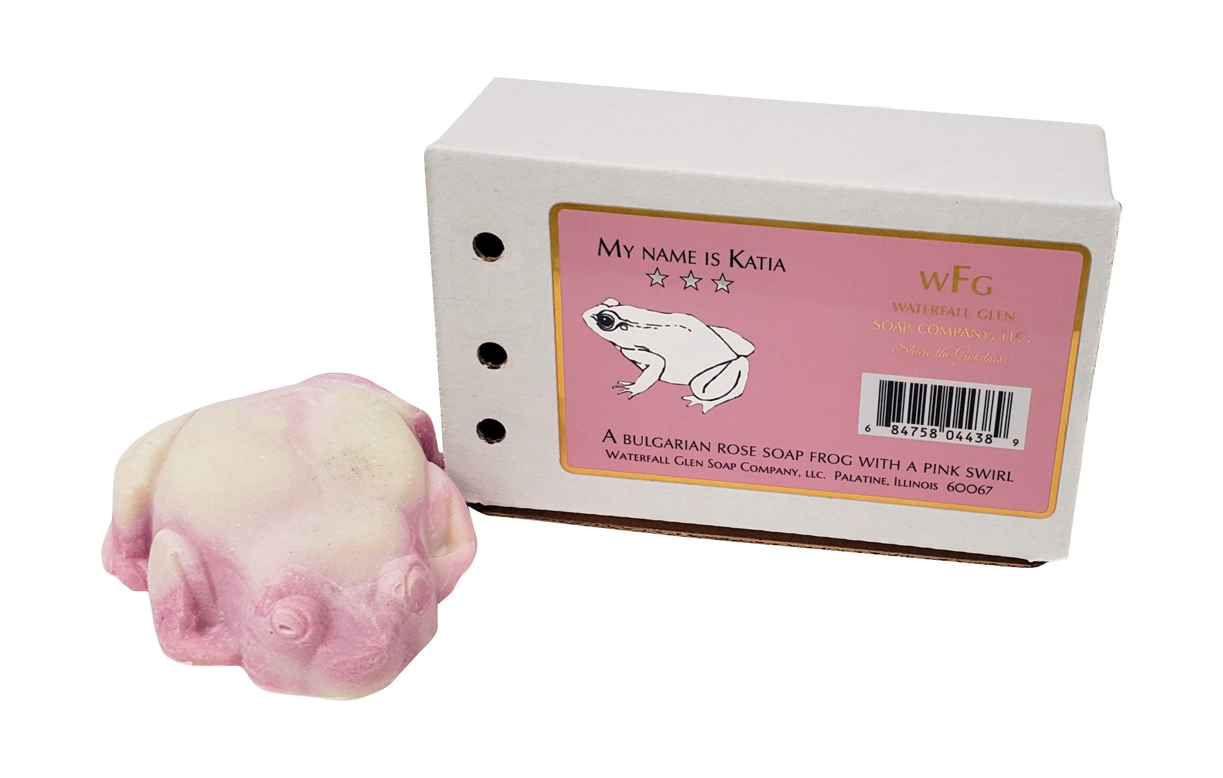 WFG WATERFALL GLEN SOAP COMPANY, LLC. SHARE THE GOODNESSKatia - Bulgarian rose natural, vegan frog bath with shea butter
