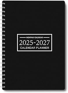 Monthly Planner July 2025 - June 2027, Monthly Planner for 24 Monthes, 9×11 Inch, Teacher Plan Calendar, Hard PVC Cover, Spiral Bound, Time Management Calendar, Perfect for School & Office