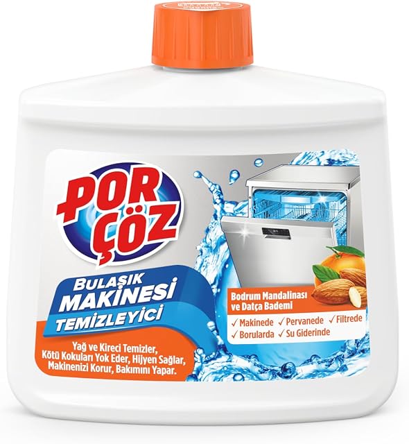 Porçöz Bulaşık Makinesi Temizleyici (Bodrum Mandalinası - Datça Bademi) 250 ml — Amazon ürün görseli