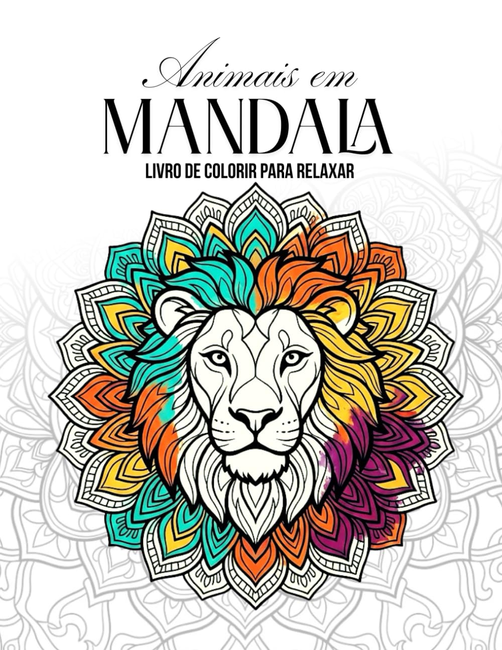 Animais em Mandala: Livro de Colorir para Relaxar