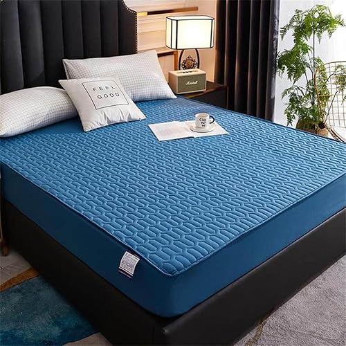 Miniatura 7 de Protector de colchón grueso duradero, sábana bajera ajustable de látex, 150 x 200, 180 x 200, 160 x 200, HLT, 35.4 x 78.7 x 11.8 in