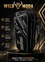 WILD MODA Passion Pro Premium 3-Compartment Badminton & Tennis Racquet Bag – Lightweight, Durable, and Padded Unisex Design for Men, Women, Youth & Players of All Levels (Black & Grey) gallery image