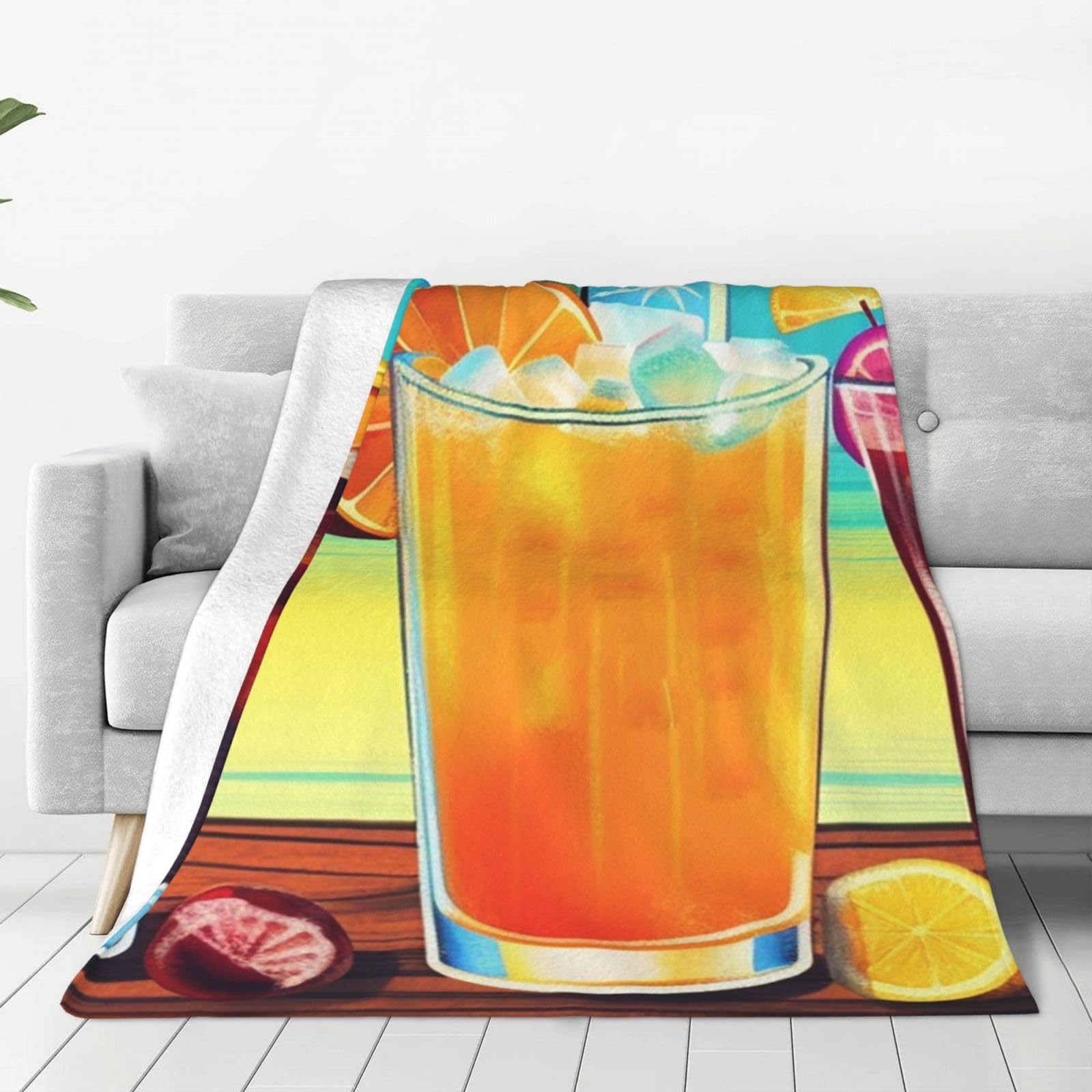 Couverture en micro polaire pour soirées cocooning dans le salon